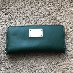 Michael Kors green wallet